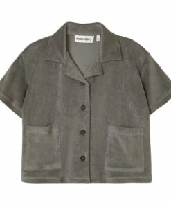 Outlet 🛒 Organic Cotton Shirt Heather grey Main Story Fashion Teen, Children 🎉