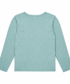 Promo 👍 Organic Cotton Slub T-shirt Green water Bonton Fashion Children 🎁 -Outlet Kids' Fashion Store organic cotton slub t shirt green water bonton fashion children 2