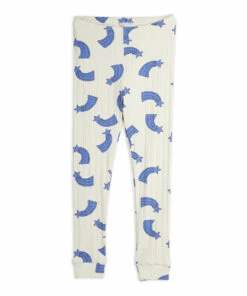 Wholesale 🔔 Organic Cotton Star Leggings Ecru Mini Rodini Fashion Baby, Children 🔥