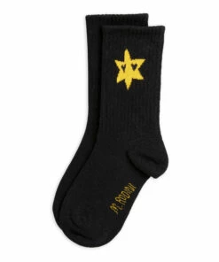 Discount ⭐ Organic Cotton Star 🧦 Socks Black Mini Rodini Fashion Baby, Children 👍
