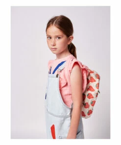 Deals ❤️ Organic Cotton Strawberry Backpack Ecru Bobo Choses Fashion Children 🔥 -Outlet Kids' Fashion Store organic cotton strawberry backpack ecru bobo choses fashion children 2
