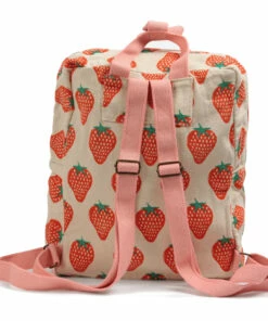 Deals ❤️ Organic Cotton Strawberry Backpack Ecru Bobo Choses Fashion Children 🔥 -Outlet Kids' Fashion Store organic cotton strawberry backpack ecru bobo choses fashion children 5
