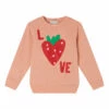 Coupon ⭐ Organic Cotton Strawberry Love Sweatshirt Pink Stella McCartney Kids Fashion Teen, Children ❤️