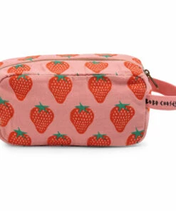 Best deal ✔️ Organic Cotton Strawberry Pouch - Women’s Collection - Red Bobo Choses Fashion Teen, Children, Adult 🌟