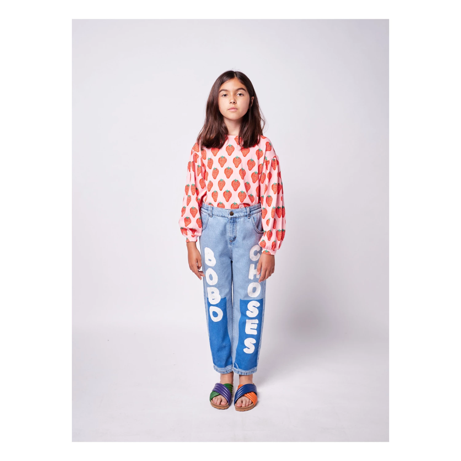 Flash Sale 🎉 Organic Cotton Strawberry Sweatshirt Pink Bobo Choses Fashion Children 👏 2 Flash Sale 🎉 Organic Cotton Strawberry Sweatshirt Pink Bobo Choses Fashion Children 👏 - Image 2