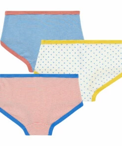 Best Sale ⌛ Organic Cotton Striped Briefs - Set of 3 White Petit Bateau Fashion Children ⭐ -Outlet Kids' Fashion Store organic cotton striped briefs set of 3 white petit bateau fashion children 2