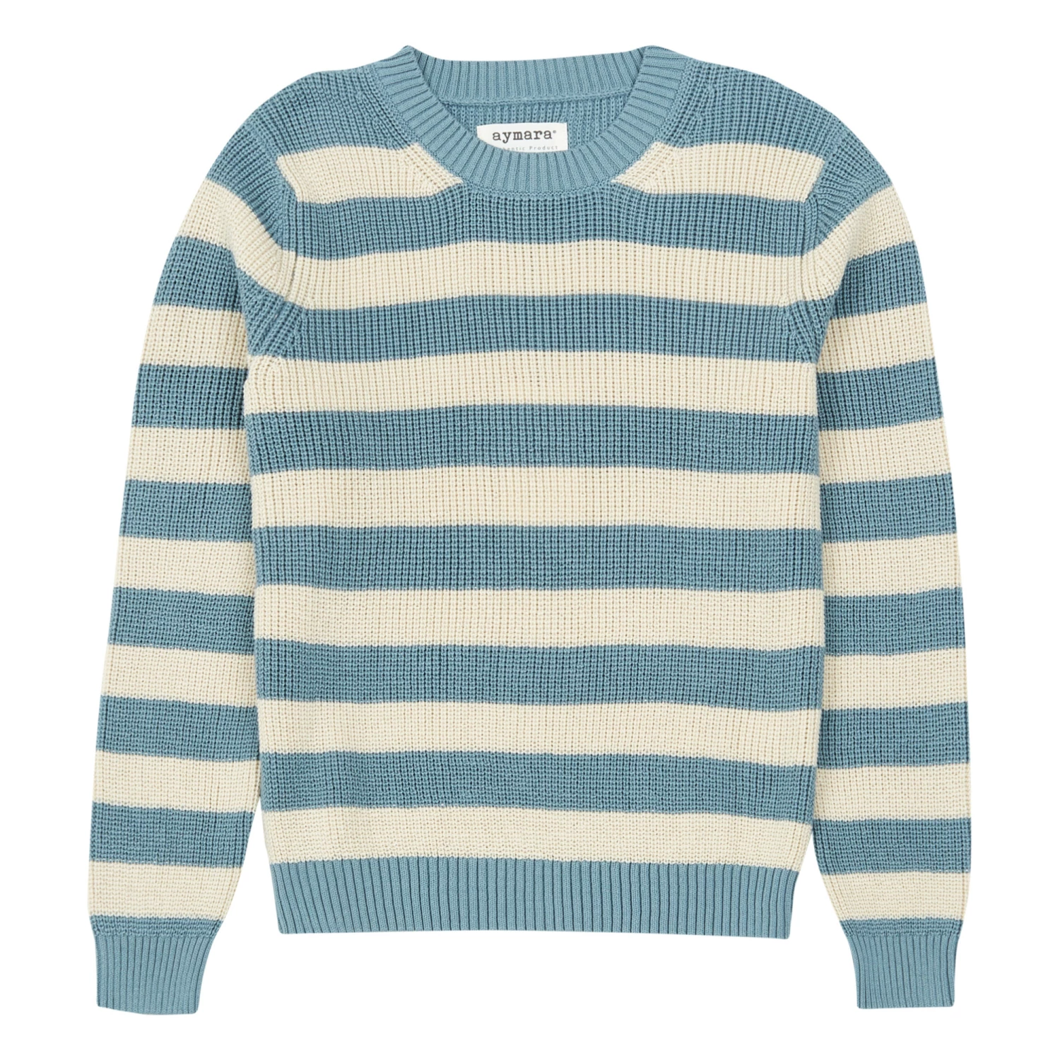 Budget ๐ฏ Organic Cotton Striped Jumper Light Blue Aymara Fashion Teen, Children ๐งจ 1 Budget ๐ฏ Organic Cotton Striped Jumper Light Blue Aymara Fashion Teen, Children ๐งจ