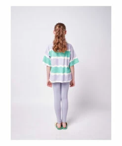 Best Pirce 😀 Organic Cotton Striped T-shirt Mauve Bobo Choses Fashion Children 💯 -Outlet Kids' Fashion Store organic cotton striped t shirt mauve bobo choses fashion children 4