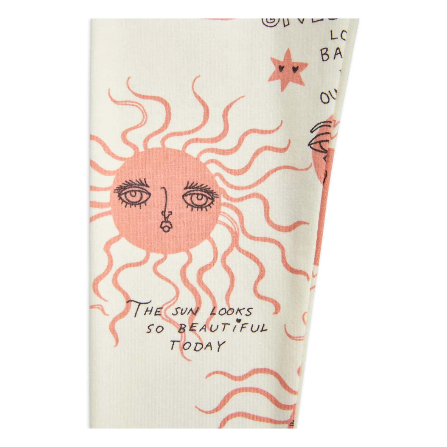 New โ๏ธ Organic Cotton Sun Leggings Ecru Mini Rodini Fashion Children ๐งจ 2 New โ๏ธ Organic Cotton Sun Leggings Ecru Mini Rodini Fashion Children ๐งจ - Image 2