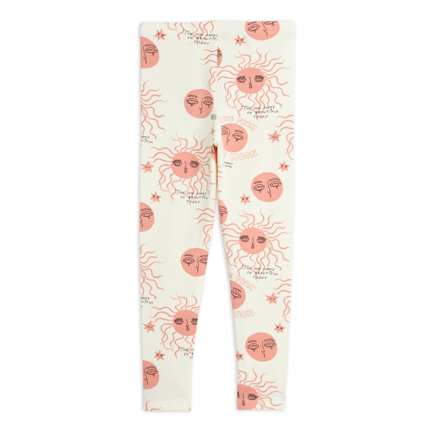 New โ๏ธ Organic Cotton Sun Leggings Ecru Mini Rodini Fashion Children ๐งจ 3 New โ๏ธ Organic Cotton Sun Leggings Ecru Mini Rodini Fashion Children ๐งจ - Image 3