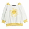 Coupon 👍 Organic Cotton Sun Sweatshirt Ecru Mini Rodini Fashion Children 😀