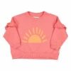 New 🛒 Organic Cotton Sun Sweatshirt Pink Piupiuchick Fashion Teen, Children 😀