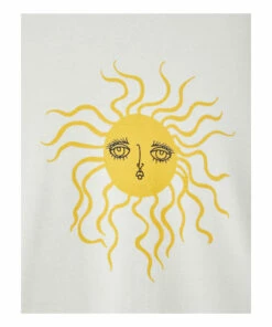 Discount 🧨 Organic Cotton Sun T-shirt Ecru Mini Rodini Fashion Baby, Children 🎁 -Outlet Kids' Fashion Store organic cotton sun t shirt ecru mini rodini fashion baby children 2