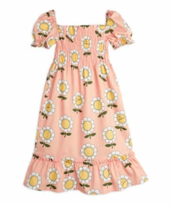 Budget 😍 Organic Cotton Sunflower 👗 Dress Pale pink Mini Rodini Fashion Baby, Children 🎁