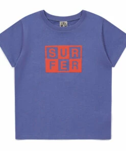Best deal ⭐ Organic Cotton Surfer T-shirt Blue Bonton Fashion Children ❤️