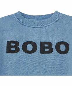 Cheapest ⭐ Organic Cotton Sweatshirt - Iconic Collection - Blue Bobo Choses Fashion Children ⭐ -Outlet Kids' Fashion Store organic cotton sweatshirt iconic collection blue bobo choses fashion children 1