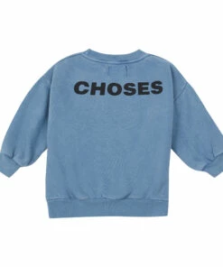 Cheapest ⭐ Organic Cotton Sweatshirt - Iconic Collection - Blue Bobo Choses Fashion Children ⭐ -Outlet Kids' Fashion Store organic cotton sweatshirt iconic collection blue bobo choses fashion children 2