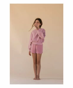 Flash Sale 💯 Organic Cotton Sweatshirt Pink Longlivethequeen Fashion Teen, Children 🔥 -Outlet Kids' Fashion Store organic cotton sweatshirt pink longlivethequeen fashion teen children 1