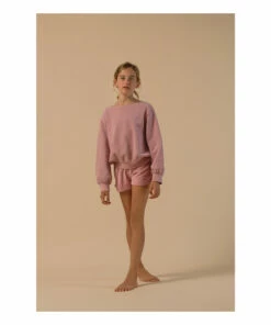 Flash Sale 💯 Organic Cotton Sweatshirt Pink Longlivethequeen Fashion Teen, Children 🔥 -Outlet Kids' Fashion Store organic cotton sweatshirt pink longlivethequeen fashion teen children 2