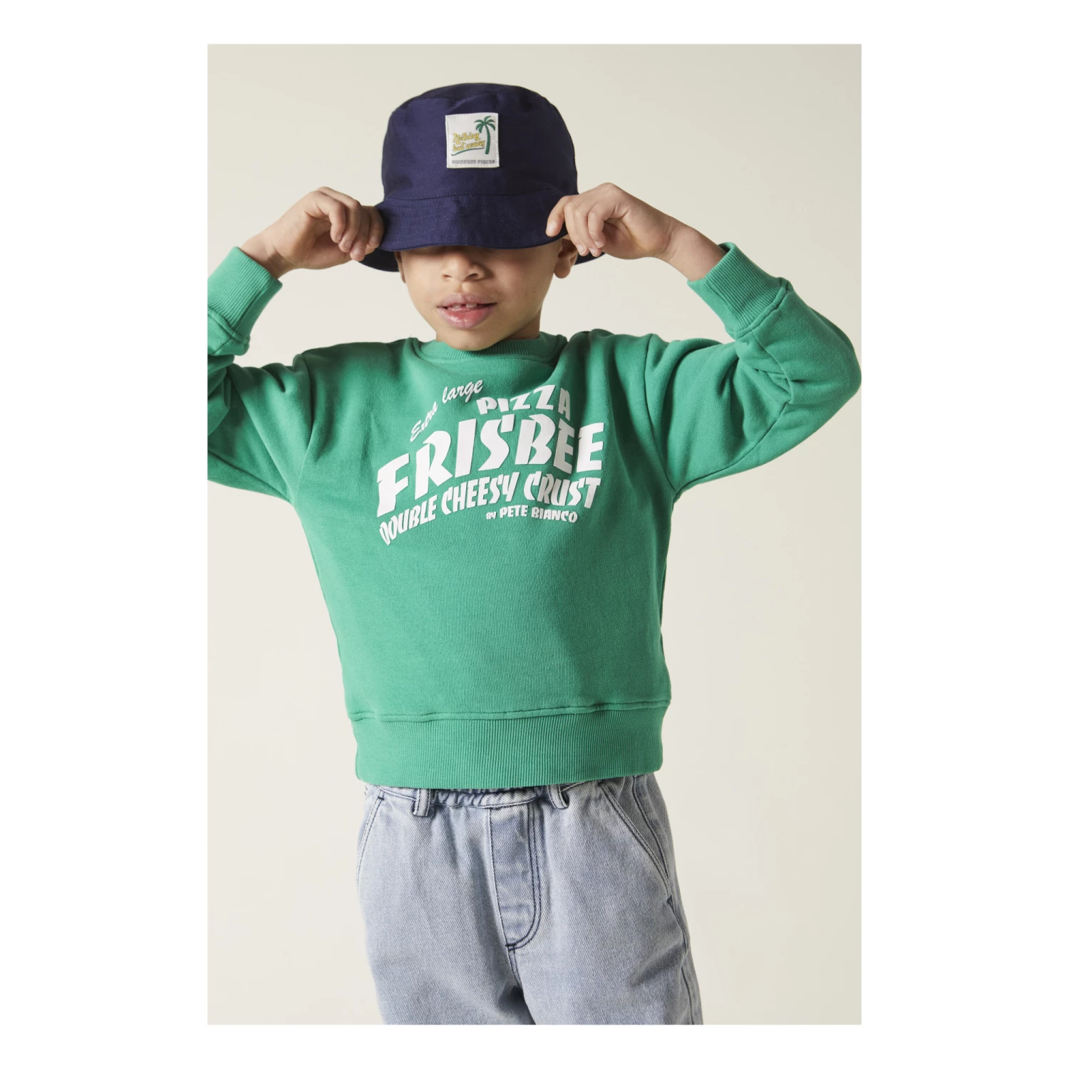 Flash Sale ๐ฅ Organic Cotton Sweatshirt Green Hundred Pieces Fashion Teen, Children ๐ 2 Flash Sale ๐ฅ Organic Cotton Sweatshirt Green Hundred Pieces Fashion Teen, Children ๐ - Image 2