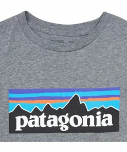 Flash Sale 😍 Organic Cotton T-shirt Grey Patagonia Fashion Teen, Children 🤩 -Outlet Kids' Fashion Store organic cotton t shirt grey patagonia fashion teen children 1
