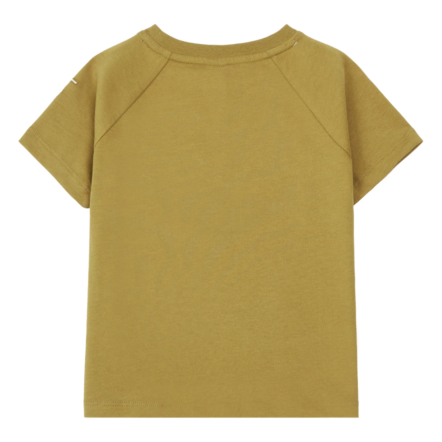 Cheapest 🎉 Organic Cotton T-shirt Khaki Gray Label Fashion Children 🛒 2 Cheapest 🎉 Organic Cotton T-shirt Khaki Gray Label Fashion Children 🛒 - Image 2