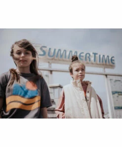 Flash Sale 🧨 Organic Cotton T-shirt Taupe Grey Repose AMS Fashion Teen, Children 💯 -Outlet Kids' Fashion Store organic cotton t shirt taupe grey repose ams fashion teen children 4