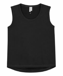 Best deal 🤩 Organic Cotton Tank Top Black Gray Label Fashion Baby, Children ✔️