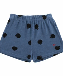 Best reviews of 🧨 Organic Cotton Terry Cloth Apple Shorts - Iconic Collection - Blue Bobo Choses Fashion Children 😍