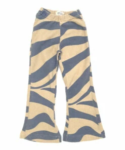 Best Pirce 🎉 Organic Cotton Terry Cloth Flare Trousers Blue Longlivethequeen Fashion Teen, Children 💯