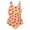 Hot Sale ❤️ Organic Cotton Terry Cloth Ladybird Playsuit Peach Bobo Choses Fashion Children 🔥