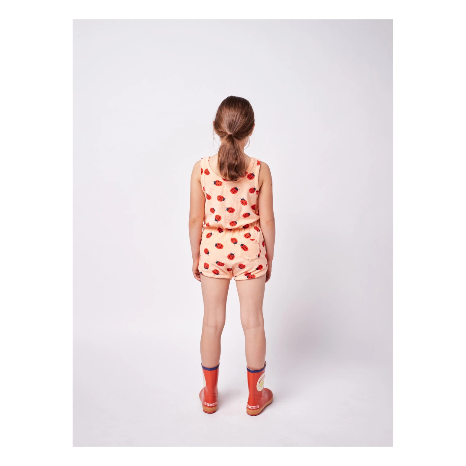 Hot Sale โค๏ธ Organic Cotton Terry Cloth Ladybird Playsuit Peach Bobo Choses Fashion Children ๐ฅ 5 Hot Sale โค๏ธ Organic Cotton Terry Cloth Ladybird Playsuit Peach Bobo Choses Fashion Children ๐ฅ - Image 5