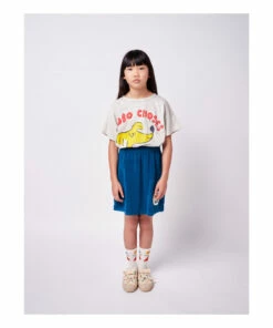 Budget 🧨 Organic Cotton Terry Cloth Skirt Petrol blue Bobo Choses Fashion Children 💯 -Outlet Kids' Fashion Store organic cotton terry cloth skirt petrol blue bobo choses fashion children 2