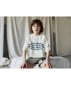 Flash Sale ✔️ Organic Cotton Terry Cloth Sweatshirt - Iconic Collection - Ecru Bobo Choses Fashion Children ✔️ -Outlet Kids' Fashion Store organic cotton terry cloth sweatshirt iconic collection organic cotton terry cloth sweatshirt iconic collection ecru bobo choses fashion children 2