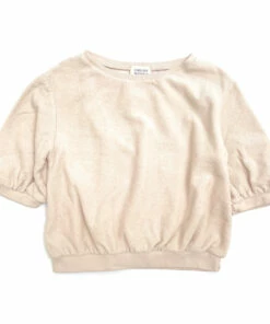 Outlet 💯 Organic Cotton Terry Cloth Sweatshirt White Longlivethequeen Fashion Teen, Children 🧨