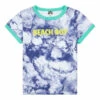 Wholesale 🧨 Organic Cotton Tie-Dye Beach T-shirt Blue Bonton Fashion Children ⭐