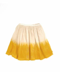 Coupon 😀 Organic Cotton Tie-Dye Skirt Yellow Longlivethequeen Fashion Teen, Children 🛒