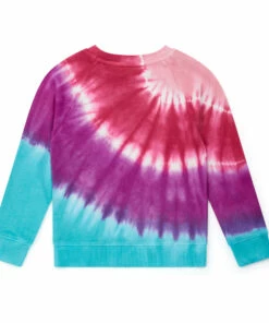 Cheap 🌟 Organic Cotton Tie-Dye Sweatshirt Pink Bonton Fashion Children ⭐ -Outlet Kids' Fashion Store organic cotton tie dye sweatshirt pink bonton fashion children 3
