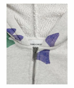 Promo 👏 Organic Cotton Triangle Hoodie Heather grey Bobo Choses Fashion Children 🌟 -Outlet Kids' Fashion Store organic cotton triangle hoodie heather grey bobo choses fashion children 4