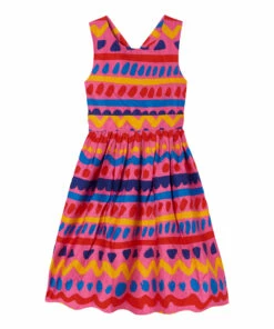 New 😀 Organic Cotton Tribal 👗 Dress Pink Stella McCartney Kids Fashion Teen, Children 👏