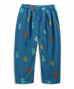 Best deal ๐ Organic Cotton Trousers Blue Bobo Choses Fashion Children ๐