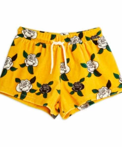 Discount โจ Organic Cotton Velour Rose Shorts Yellow Mini Rodini Fashion Baby, Children โ๏ธ