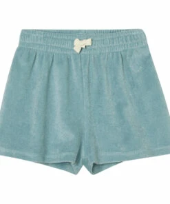 Best Sale 🛒 Organic Cotton Velour Shorts Light Blue Main Story Fashion Teen, Children 🧨
