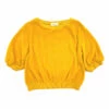 Buy ✨ Organic Cotton Velour Sweatshirt Yellow Longlivethequeen Fashion Teen, Children ⌛