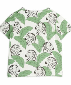Coupon ✔️ Organic Cotton Zebra T-shirt Green Mini Rodini Fashion Baby, Children 🌟 -Outlet Kids' Fashion Store organic cotton zebra t shirt green mini rodini fashion baby children 2