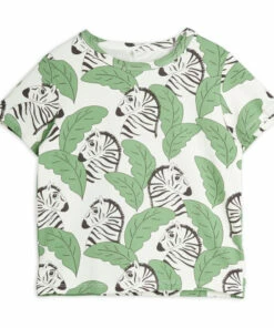 Coupon ✔️ Organic Cotton Zebra T-shirt Green Mini Rodini Fashion Baby, Children 🌟