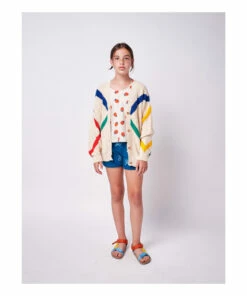 Cheap ✔️ Organic CottonStriped Cardigan Beige Bobo Choses Fashion Children 🎁 -Outlet Kids' Fashion Store organic cottonstriped cardigan beige bobo choses fashion children 2