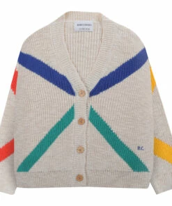 Cheap ✔️ Organic CottonStriped Cardigan Beige Bobo Choses Fashion Children 🎁