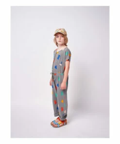 Flash Sale 🔔 Organic Jersey Jumpsuit Grey Bobo Choses Fashion Children 🔥 -Outlet Kids' Fashion Store organic jersey jumpsuit grey bobo choses fashion children 2