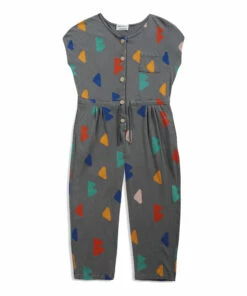 Flash Sale 🔔 Organic Jersey Jumpsuit Grey Bobo Choses Fashion Children 🔥